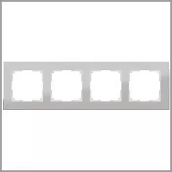 Рамка на 4 поста (алюминий) WL11-Frame-04 Werkel