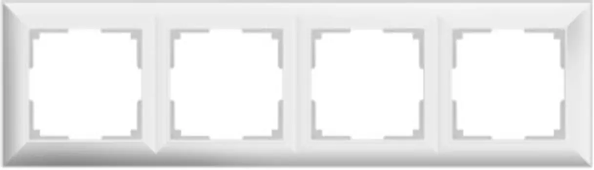 Рамка на 4 поста (белый) WL14-Frame-04 Werkel