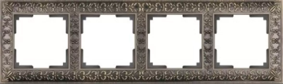 Рамка на 4 поста (бронза) WL07-Frame-04 Werkel