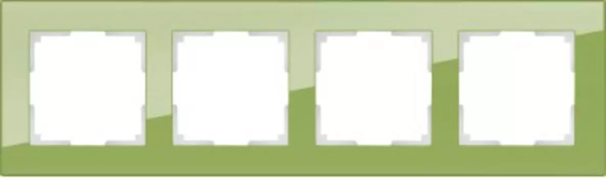 Рамка на 4 поста (фисташковый) WL01-Frame-04 Werkel