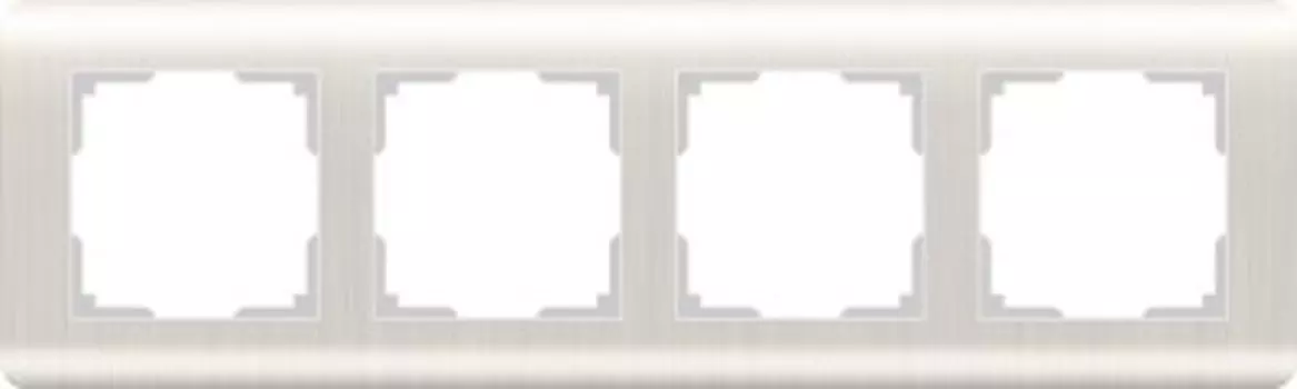 Рамка на 4 поста (перламутровый) WL12-Frame-04 Werkel