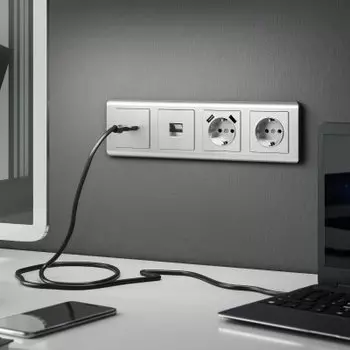 Рамка на 4 поста (серебряный) Werkel WL12-Frame-04