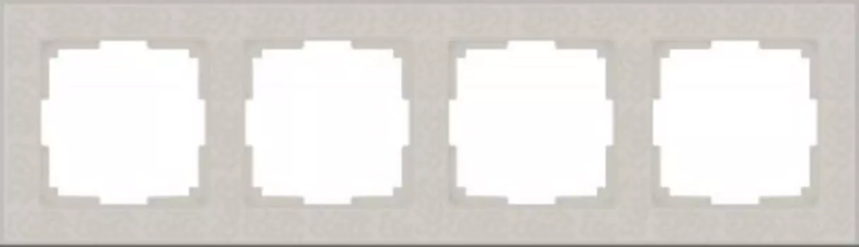 Рамка на 4 поста (слоновая кость) WL05-Frame-04-ivory Werkel