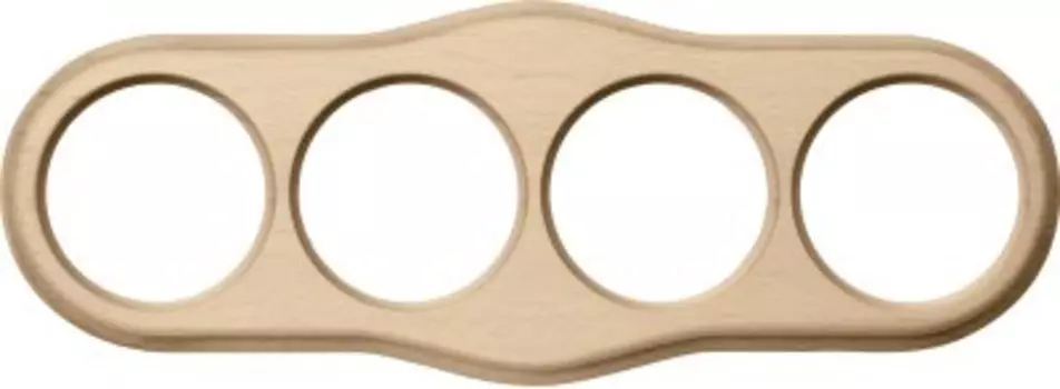 Рамка на 4 поста (светлый бук) WL20-frame-04 Werkel