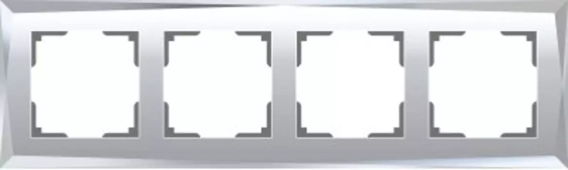 Рамка на 4 поста (зеркальный) Werkel W0041220