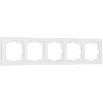 Рамка на 5 постов (белый, basic) W0052001 Werkel