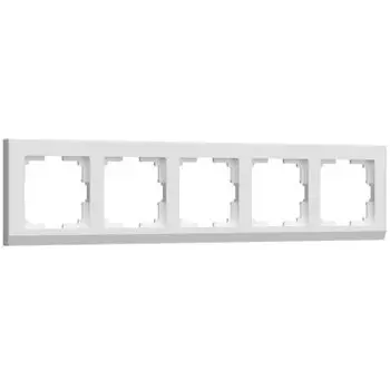 Рамка на 5 постов (белый) W0051801 Werkel