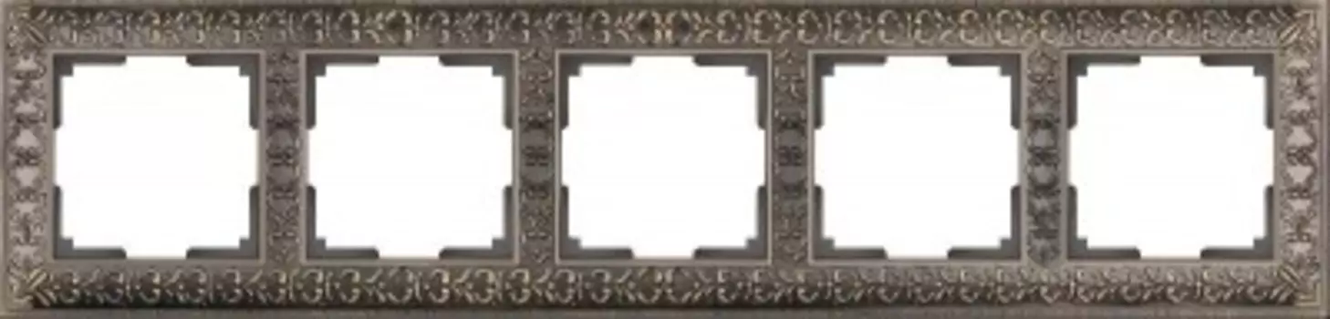 Рамка на 5 постов (бронза) WL07-Frame-05 Werkel