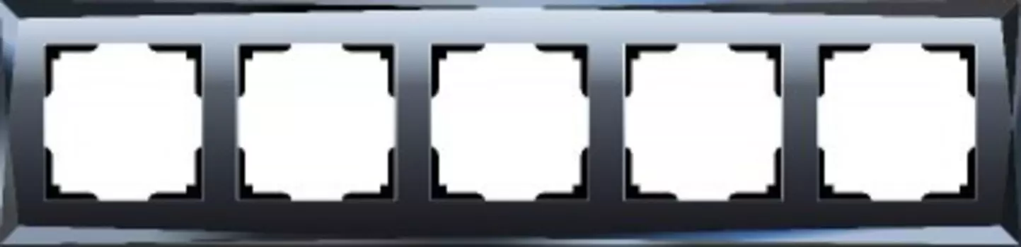 Рамка на 5 постов (черный) WL08-Frame-05 Werkel