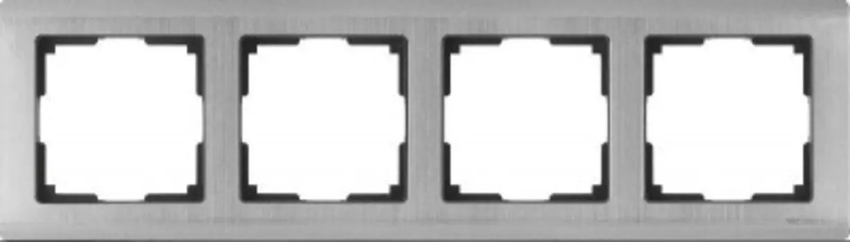 Рамка на 5 постов (глянцевый никель) WL02-Frame-05 Werkel