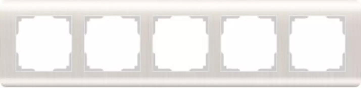 Рамка на 5 постов (перламутровый) WL12-Frame-05 Werkel
