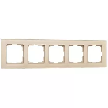Рамка на 5 постов (шампань) W0051111 Werkel