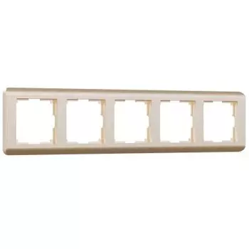 Рамка на 5 постов (шампань) W0052111 Werkel