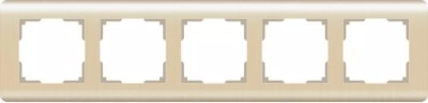 Рамка на 5 постов (шампань) WL12-Frame-05 Werkel