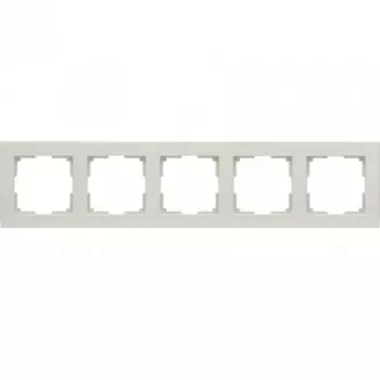 Рамка на 5 постов (слоновая кость) WL04-Frame-05-ivory Werkel