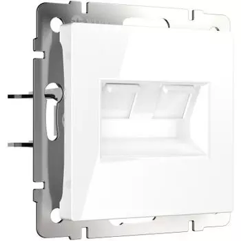 Розетка двойная Ethernet RJ-45 (белая) W1181101 Werkel