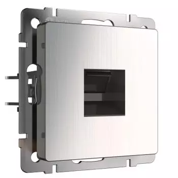 Розетка Ethernet RJ-45 (глянцевый никель) W1181002 Werkel