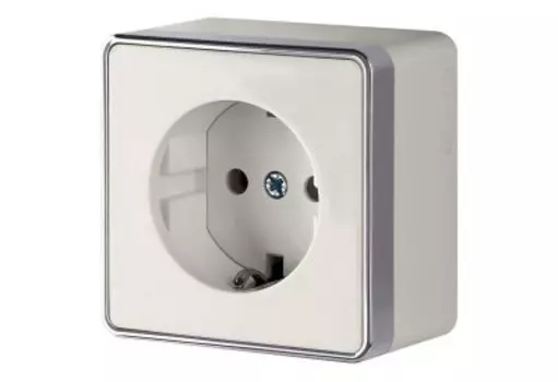 Розетка с заземлением Gallant (слоновая кость) WL15-02-01 Werkel