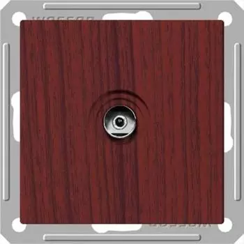 Розетка ТВ Wessen 59 с/у без рамки (оконечная) мореный дуб (RTS-151-9-86)