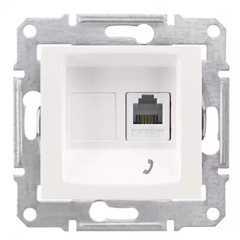 SE Sedna Бел Розетка ТЛФ 1-ая RJ11 (SDN4101121)