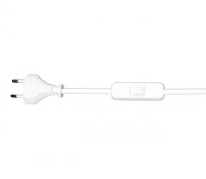 Шнур с переключ белый (2м)(10шт в упаковке) 230V AC 50Hz (max 2A) Kink light A2300,01