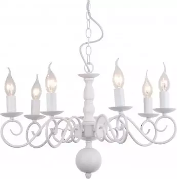 Люстра белая в виде свечей Arte lamp A1129LM-7WH ISABEL