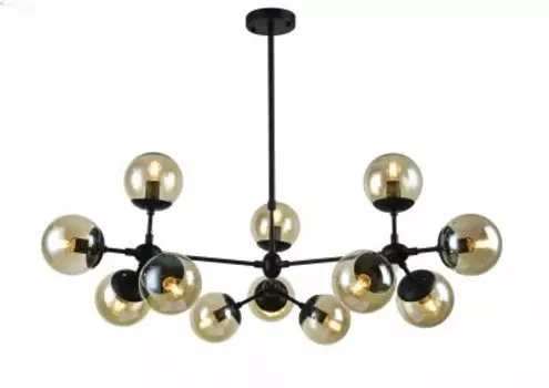 Люстра на штанге Arte lamp A1664SP-12BK BOLLA