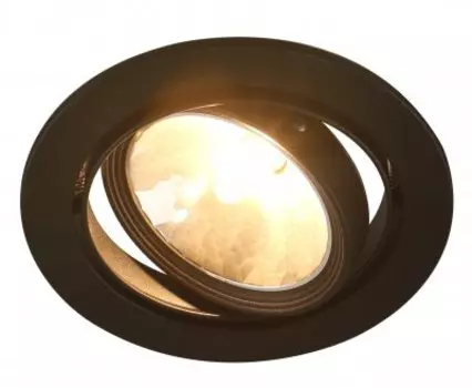 Светильник встраиваемый черный Arte Lamp A6664PL-1BK APUS