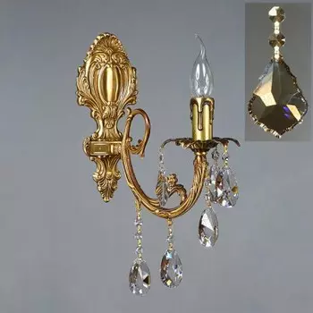 Светильник бра Ambiente 8888/1 AB Honey Leaf