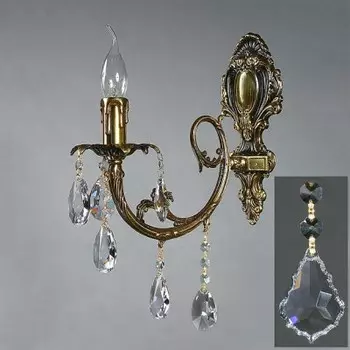 Светильник бра Ambiente 8888/1 PB Leaf crystal