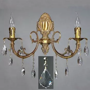 Светильник бра Ambiente 8888/2 AB New Leaf