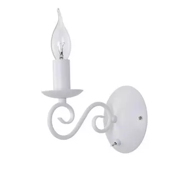Светильник настенный бра с выключателем Arte Lamp A1129AP-1WH ISABEL