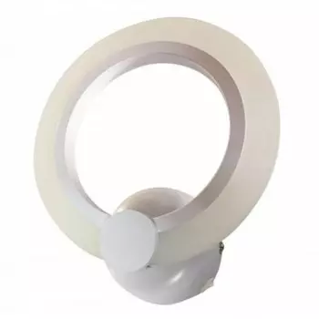 Светильник бра САГА белая w23*20 h6,5 Led 8W (4000K) Kink light 7847