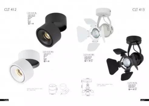 Светильник Crystal lux CLT 412C BL