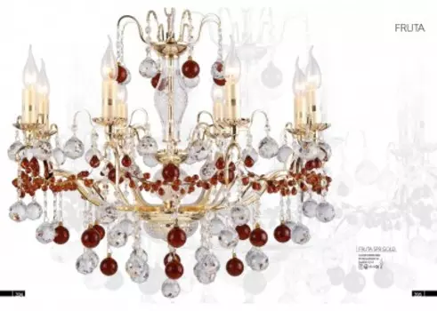 Светильник Crystal lux FRUTA SP8 GOLD