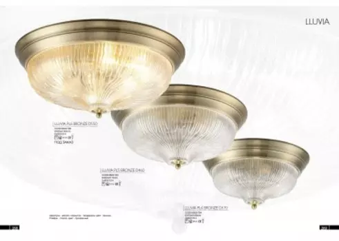 Светильник Crystal lux LLUVIA PL5 BRONZE D460