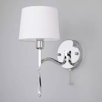 Светильник Eurosvet 10093/1 хром/прозрачный хрусталь Strotskis