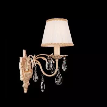 Светильник Eurosvet 3637/1 белый с золотом/прозрачный хрусталь