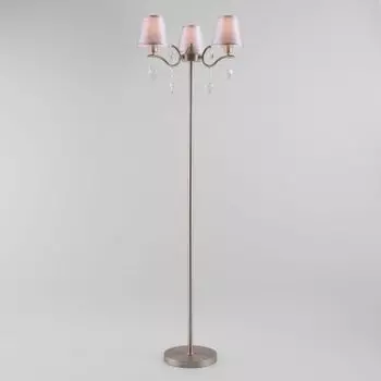 Светильник Евросвет 01059/3 сатин-никель/прозрачный хрусталь Strotskis