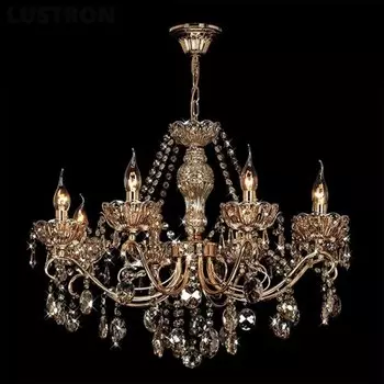 Светильник Евросвет 10037/8 золото/тонированный хрусталь Strotskis