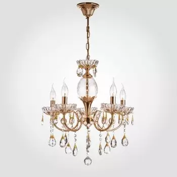 Светильник Евросвет 10045/5 золото/прозрачный хрусталь