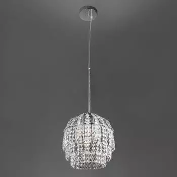 Светильник Евросвет 10091/1 хром/прозрачный хрусталь Strotskis