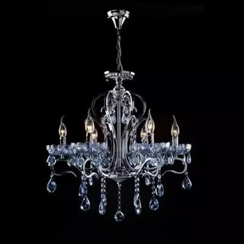 Светильник Евросвет 13550/6 хром/лазурный хрусталь