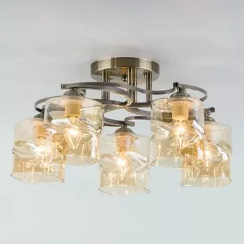 Светильник Евросвет 30158/5 античная бронза