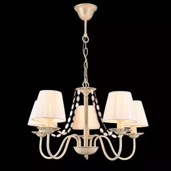 Светильник Евросвет 60026/5 бежевый с золотом