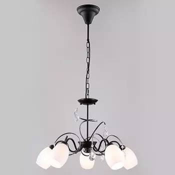 Светильник Евросвет 60033/5 черный с серебром