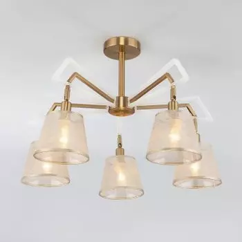 Светильник Евросвет 60082/5 золотая бронза