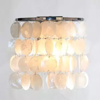 Светильник бра из ракушек Eurosvet 60084/2 хром