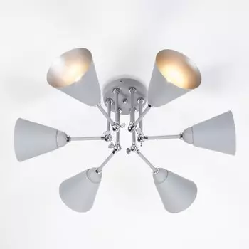 Светильник Евросвет 70052/6 серый/серебро