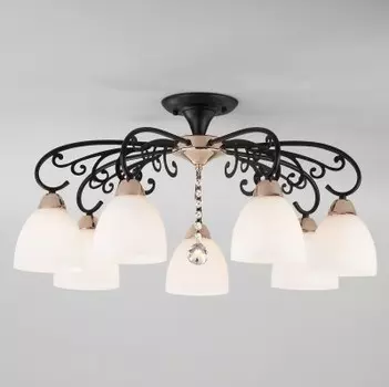 Светильник Евросвет 70087/7 черный/золото